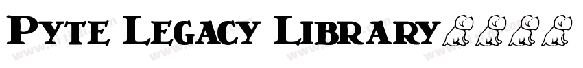 Pyte Legacy Library字体转换